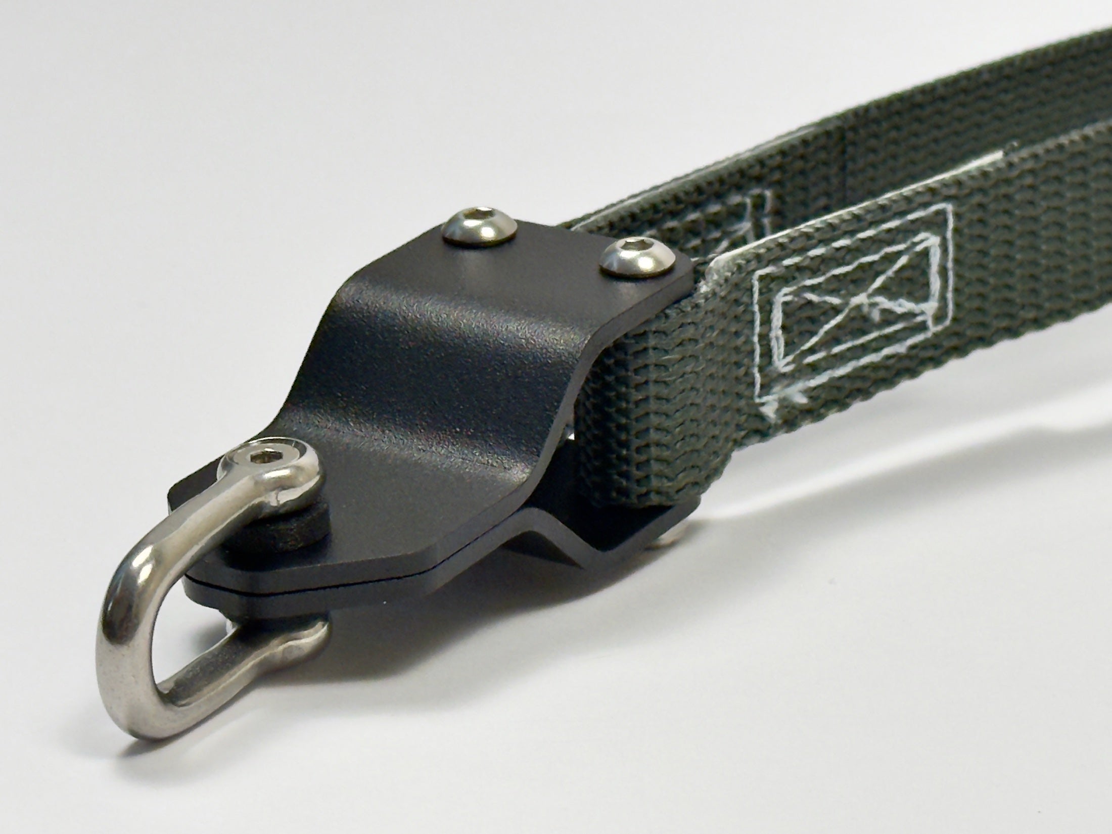 ForgePull close-up showing hardware, stitching, webbing, and connector detail
