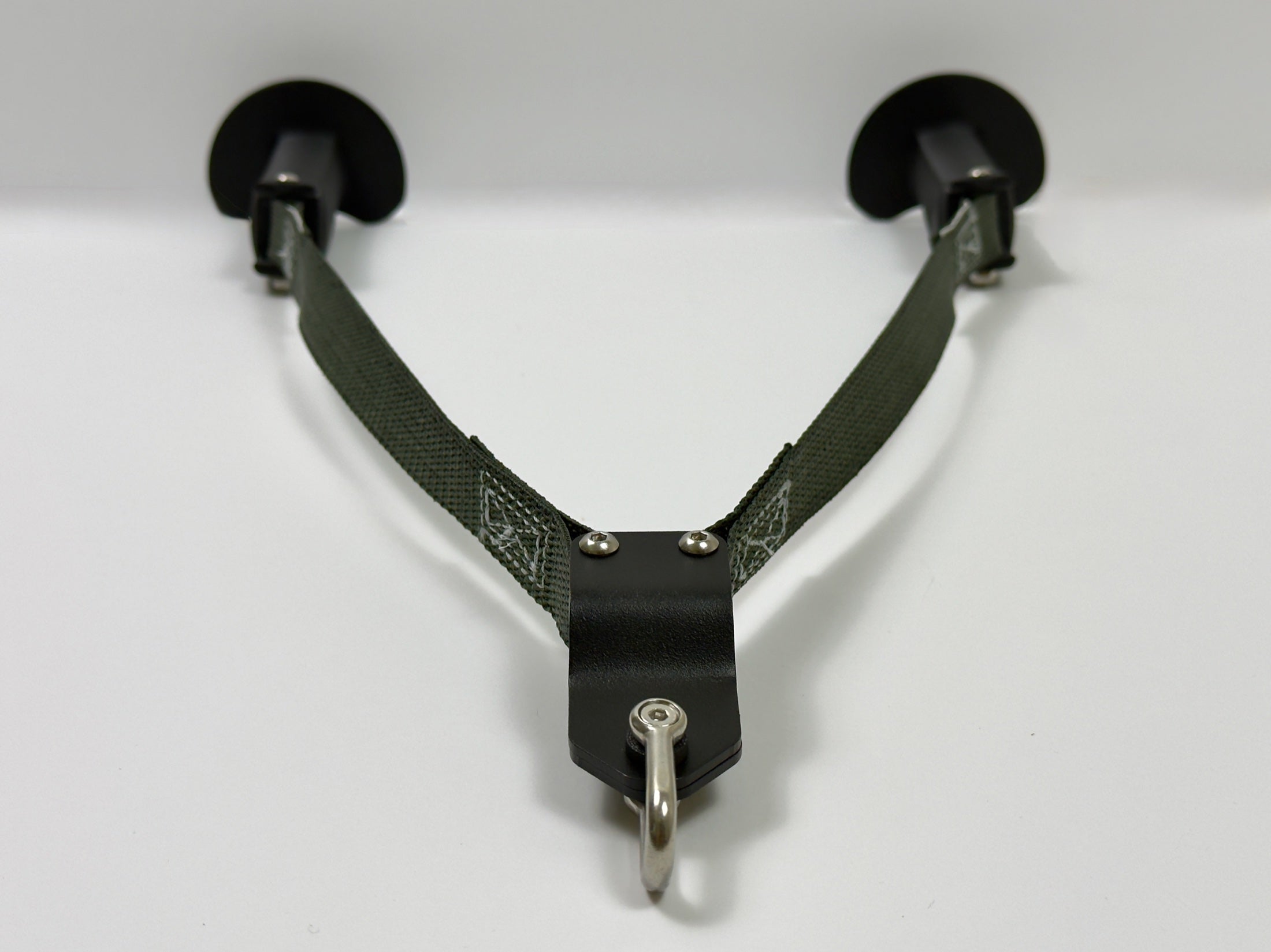 ForgePull front product photo showing the hub, straps, and separated handles